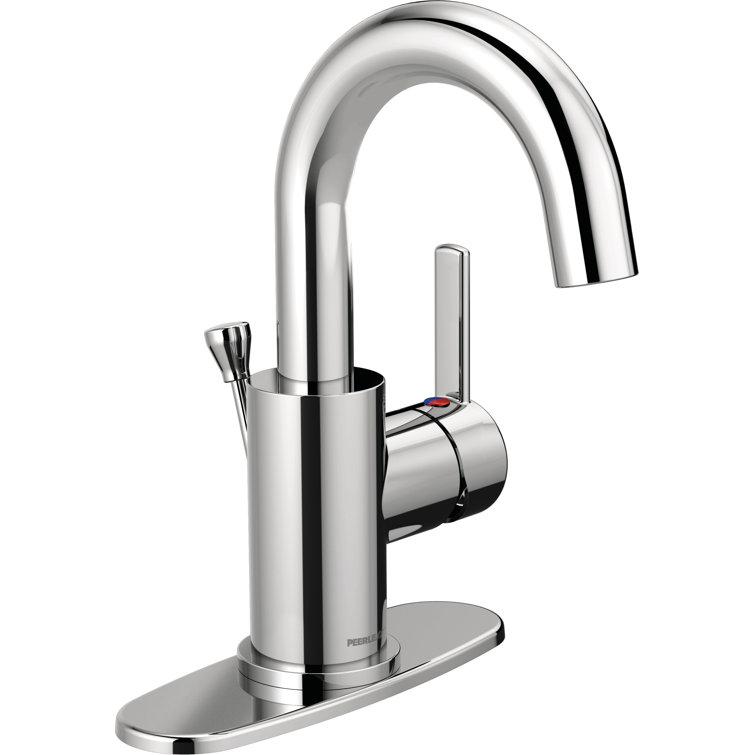 Precept Single-Hole Single-handle Bathroom Faucet with Drain Assembly