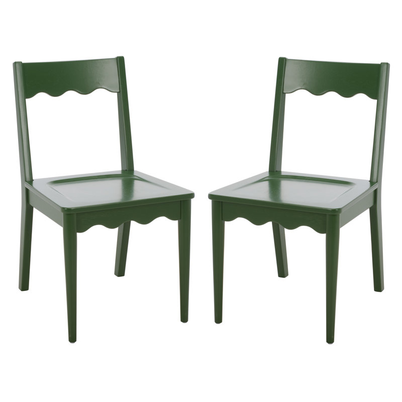 Rosetty Scallop Dining Chairs, Green
