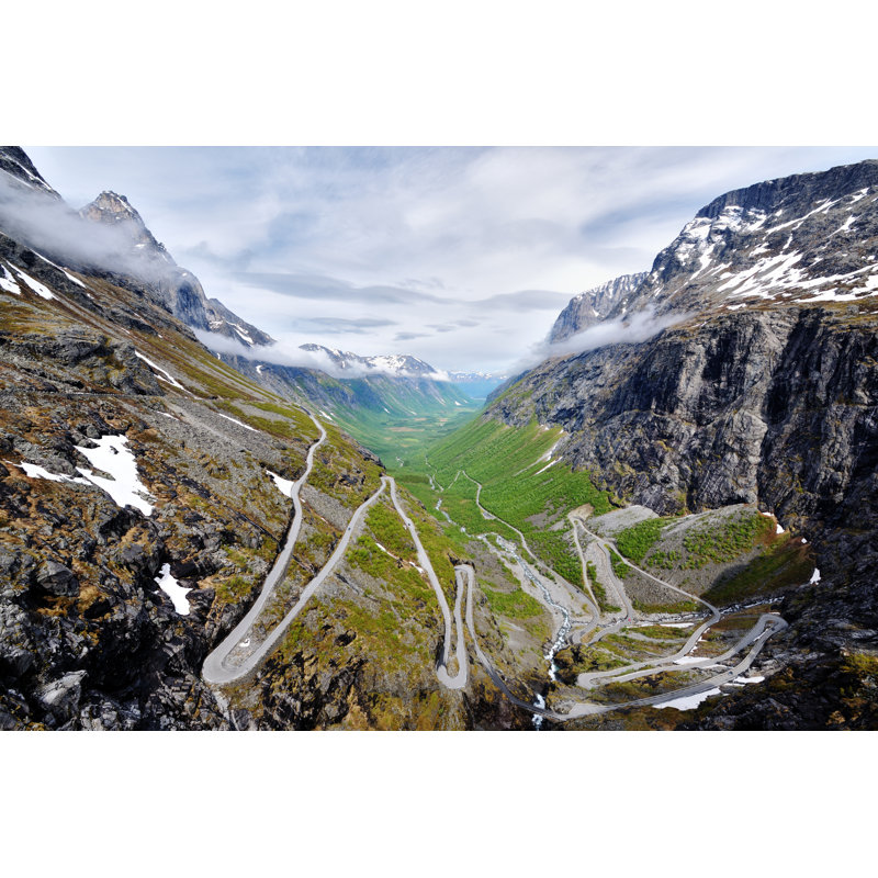 Beautiful Norwegian Landscape by Bereta - No Frame Art Prints on Canvas, 30cm H x 46cm W