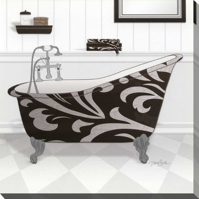 " Black Damask Tub "