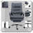 Microfibre Massage Office Chair Heated Reclining With Footrest-1785657275