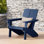 Chaise Adirondack en plastique résistante aux intempéries Lollis