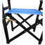 Chaise pliante 2 pièces - Chaise réalisateur en toile bleue. Et robuste. Forte capacité portante. Facile à nettoyer et respirant. Pliable pour un rangement sans effort. Convient à tous. 23 po Profondeur, 20 po
