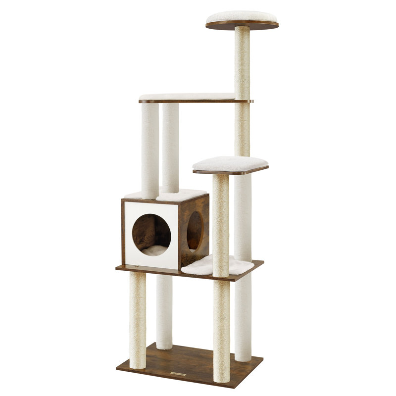 Tour pour chat 65 pouces, Brun