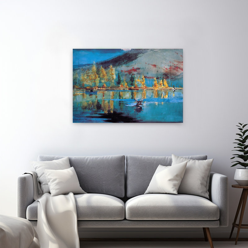 «An Day, 1889 Classic Abstract Autumn Spring», reproduction d'art murale, H 32 po x l 48 po