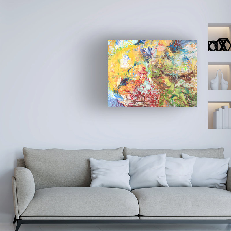 Œuvre d'art sur toile bolivienne Eva Galonska, H 24 po x l 32 po