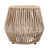 Plateau en teck clair / base beige est en rupture de stock