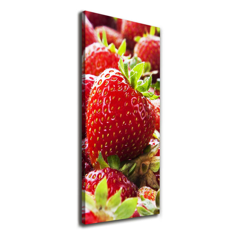 Strawberries - Wrapped Canvas Print