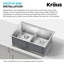 Évier de cuisine en acier inoxydable KRAUS Standart PRO-98155466-98155467