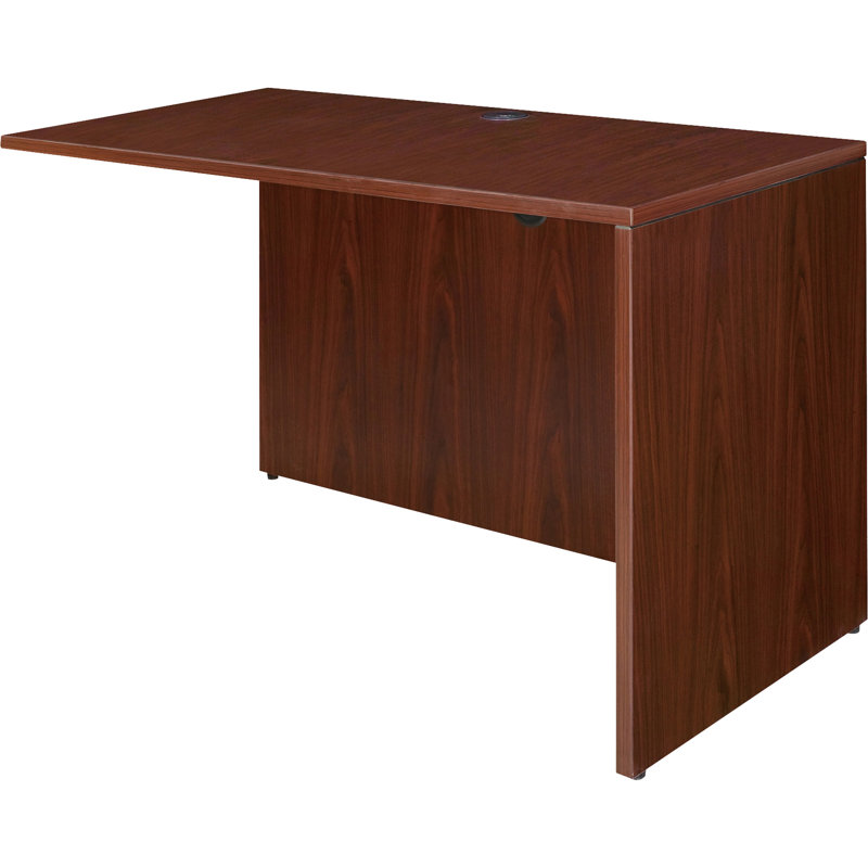 Orlanda 29.5" H x 35" W Desk Return, Mahogany, 29.5" H x 29.5" W x 24" D