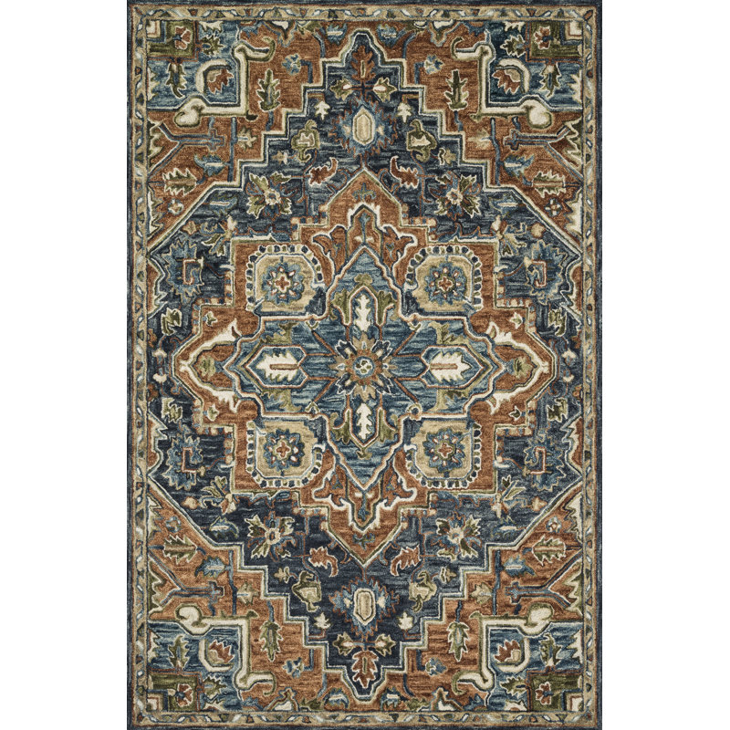 Tapis oriental en laine Barba, Rectangle 2 pi 3 po x 3 pi 9 po