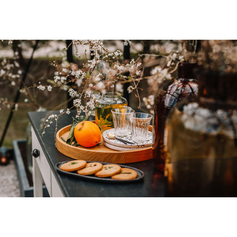 Clear Ribbed Stemless Glassware Set of 6