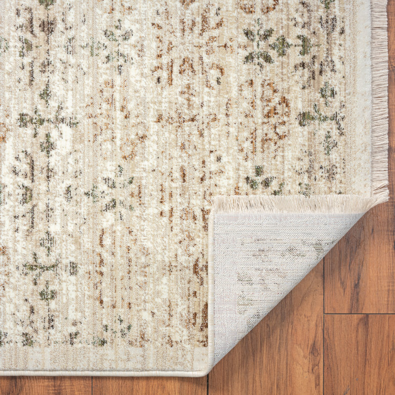 Bungalow Rose Evita Performance Ivory Rug | Wayfair