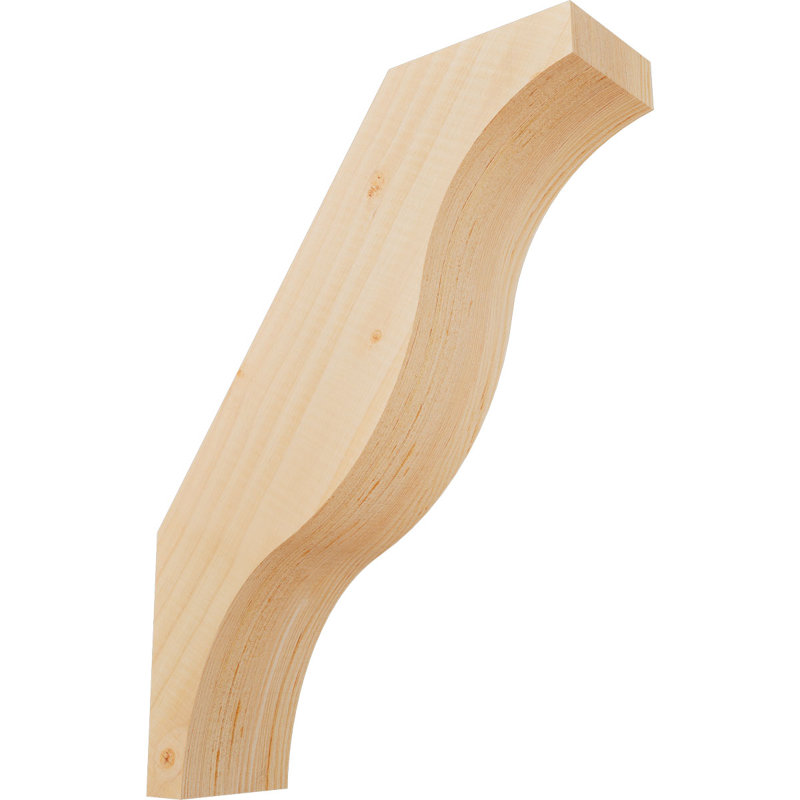 Attelle de genou Funston, Sapin de Douglas, Lisse, H 16 po x l 3,5 po x P 12 po