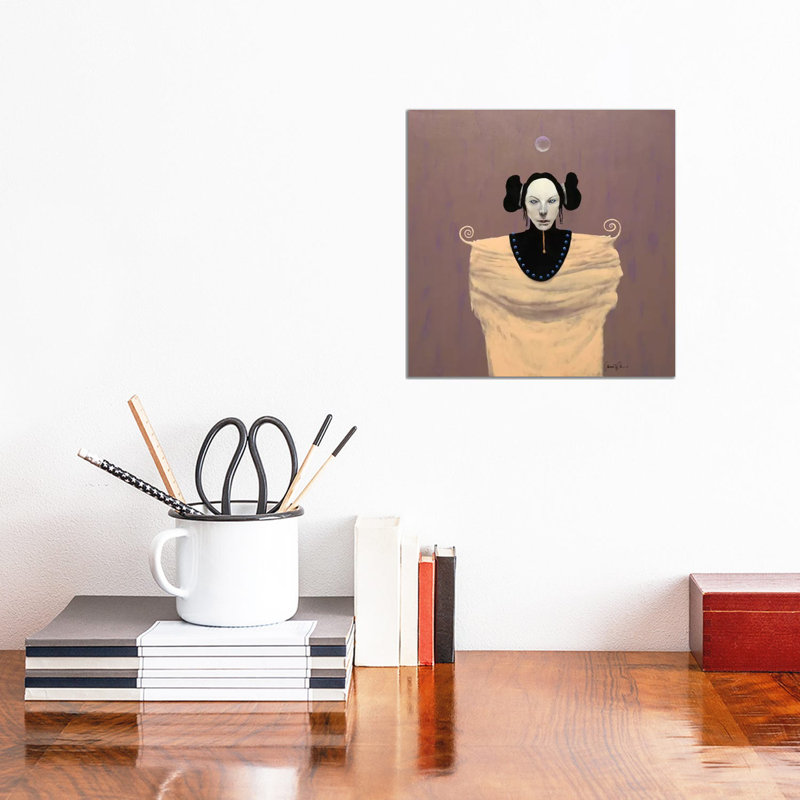 Ghost Talker by Lawrence Lee - Wrapped Canvas Painting, 30.48 cm H x 30.48 cm W