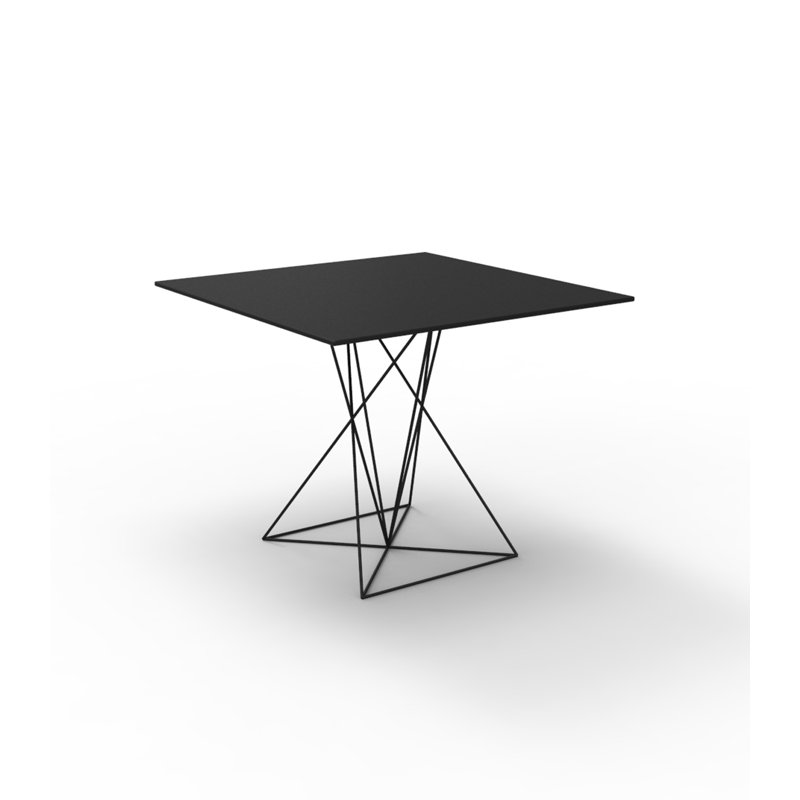 Faz Dining Table, Black, 27.5" W x 27.5" L x 28.25" H
