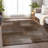 Premium Machine Washable Tweedy Chocolate Rug-1717891984