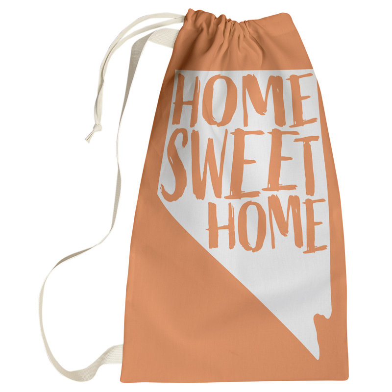 Fabric Laundry Bag with Handles, Large (36" H x 28" W), Orange