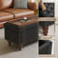 Table d'appoint moderne Beo avec porte-revues intégré et tablette inférieure, console en bois mince pour les petits espaces-124237274