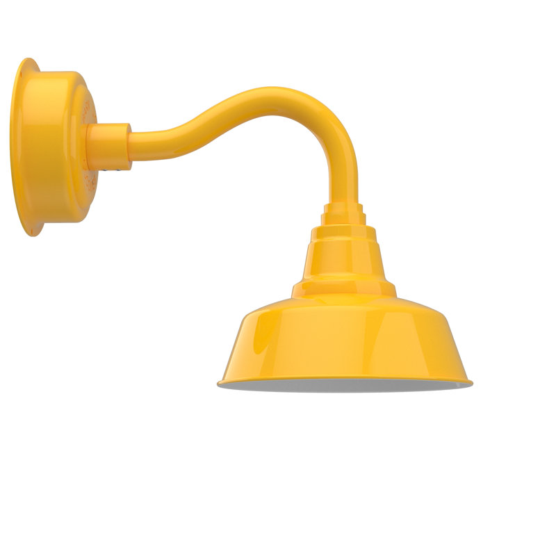Destinee LED Barn Light, 13.13" H x 10" W x 23" D, Yellow