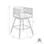 Haimes Metal Outdoor Stool with Cushion-2062266991