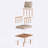 Manhattan Solid Beech Wood Lounge Chair with Linen Sponge Upholstery
