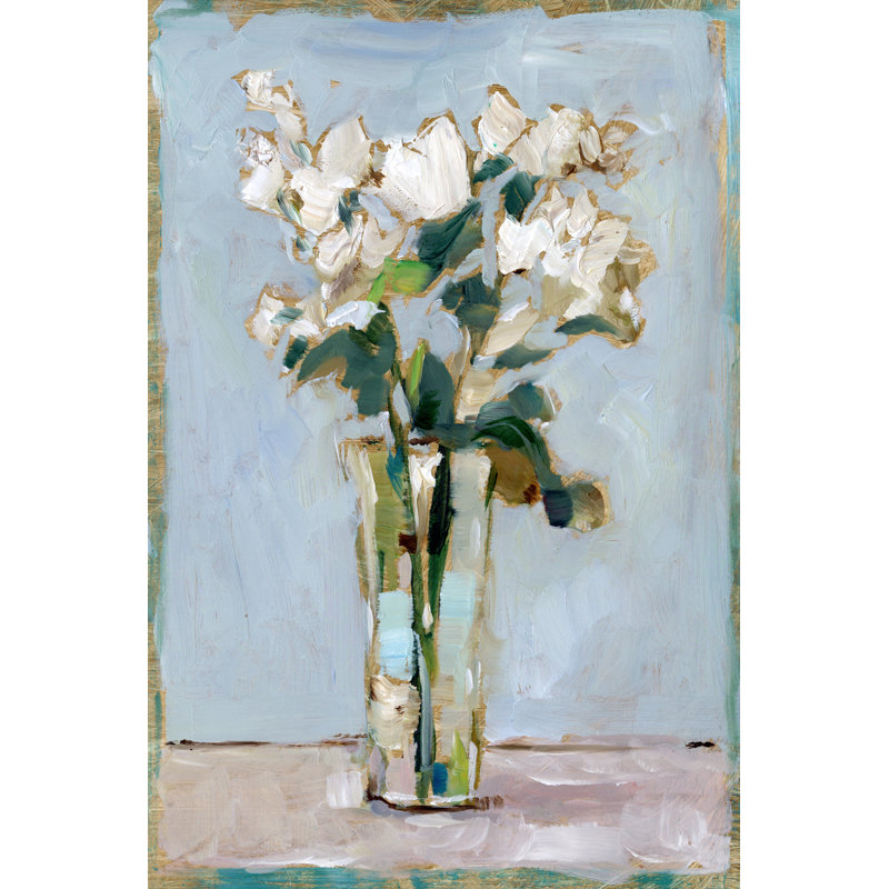 Arrangement floral blanc I, H 12 po x l 8 po x P 1,25 po