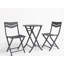 3-Piece Bistro Set Folding Patio Set with Round Table and 2 Chairs-129462901