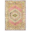 Tapis Oushak rétro fait à la main de conception unique 6 pi 2 po x 9 pi 1 po Anatolian