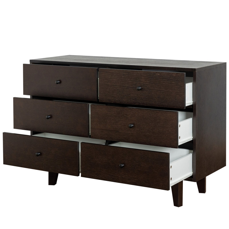 Versatile Solid Wood Buffet Server Console Table With Stylish Handles And Ample Storage