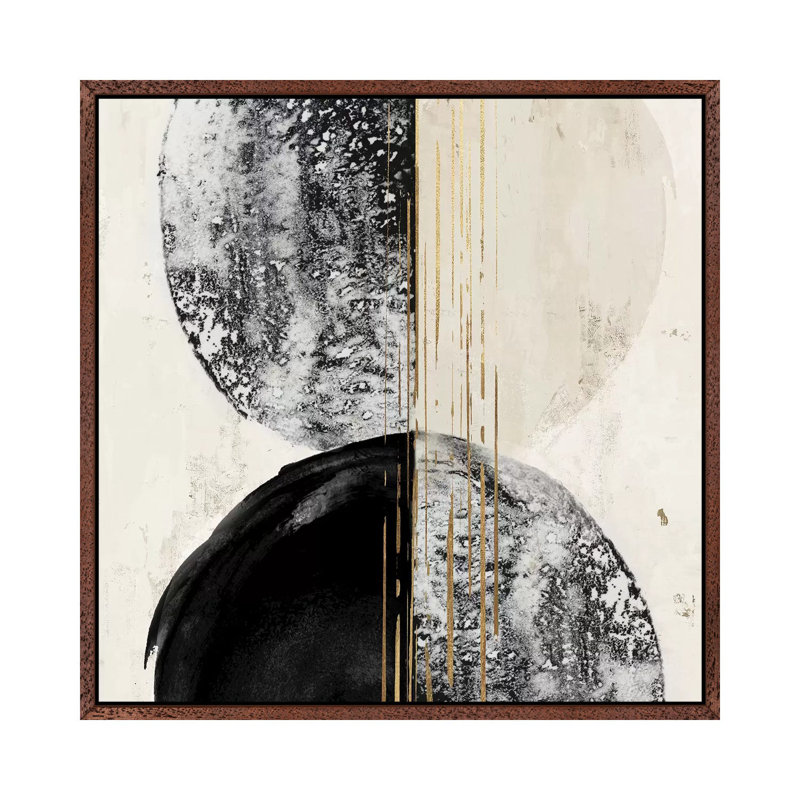 New Balance I 1 Piece Painting on Canvas, 45.72cm H x 45.72cm W x 3.81cm D, Classic Brown Wood Framed