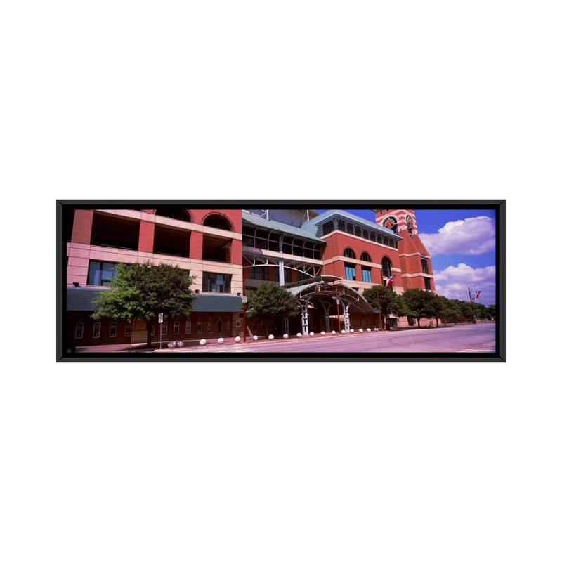 Ensemble de baseball à l’échelle des minutes maid park, houston, texas-reproduction de photo sur toile, Cadre noir
