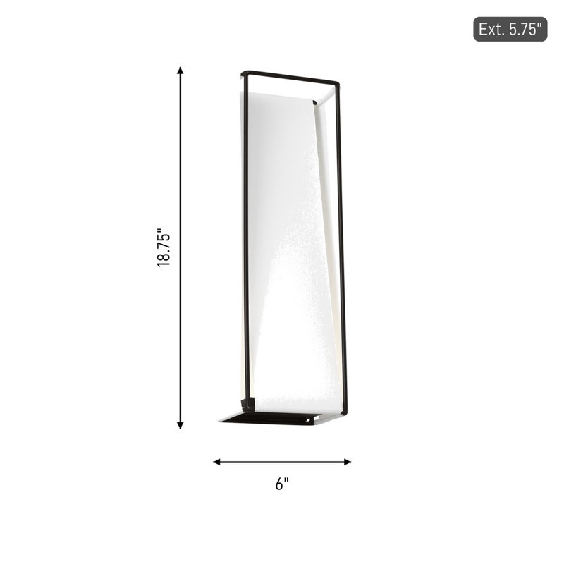 Kelly Wearstler Velero 1 Light Bathroom Bedroom Wall Fixture With White Linen Shade, 18.75" H x 6" W x 5.75" D, Aged Iron