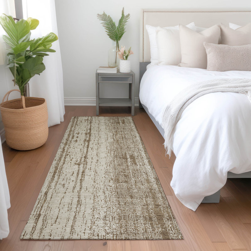 Tapis intérieur / extérieur mâle avec envers antidérapant, Tapis de couloir 2 pi 3 po x 7 pi 6 po