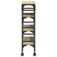 Kitchen Trolley Sonoma Oak Engineered Wood Dining Cart Mobile Storage