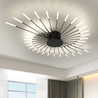 HanranhanModern LED Ceiling Light,42-Light Heads Flower Shape Ceiling Lights,Living Room Light Fixtures