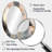 Soft Colors Shapes And Lines Marble II - Pink Modern Oval Wall Mirror-1171310961
