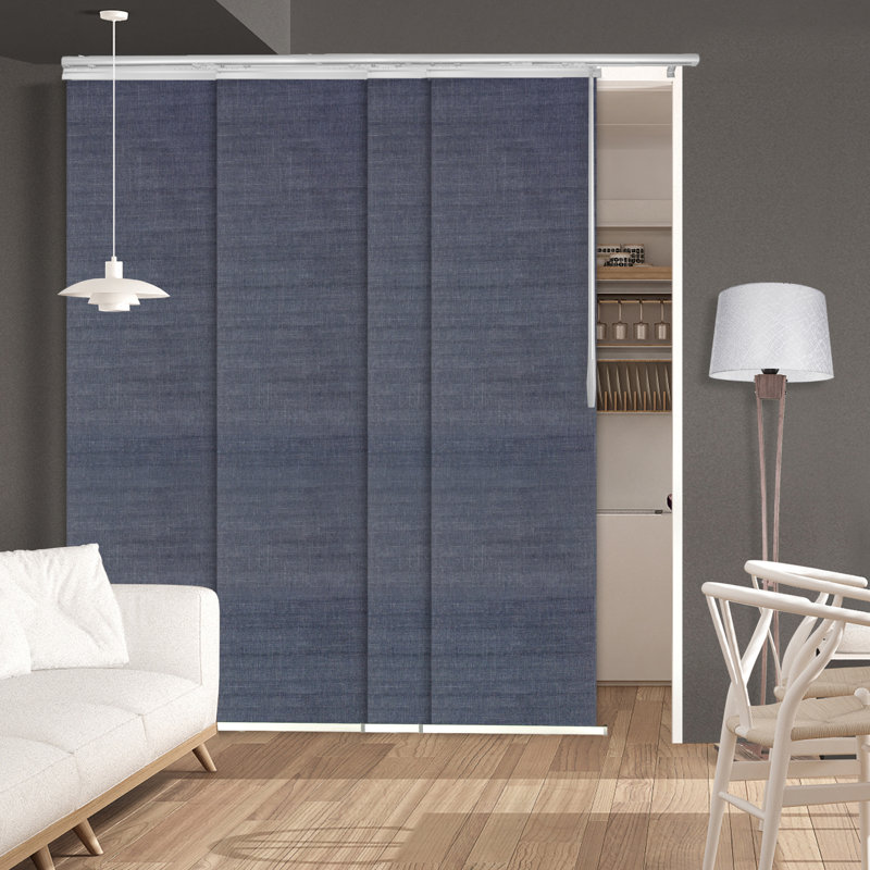Store vertical semi-diaphane, L 88 po x L 94 po, Gris