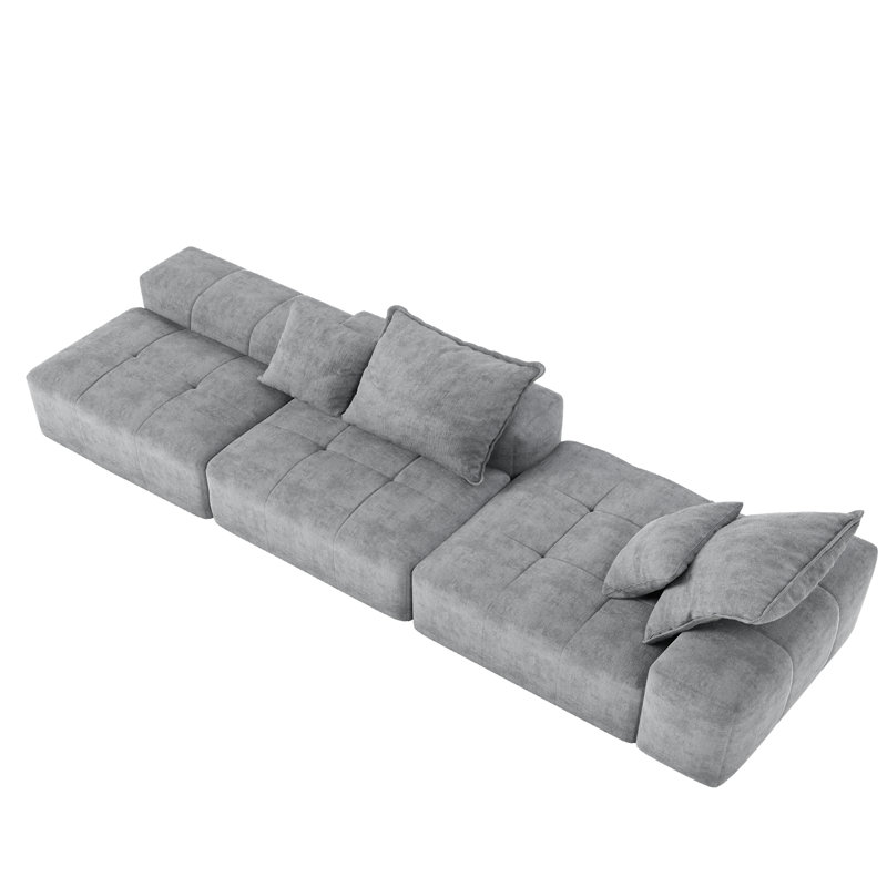 Canapé modulaire surdimensionné Modern, Gris