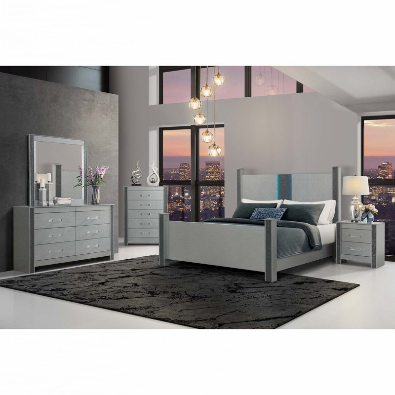 Ensemble de chambre à coucher 5 pièces, Double