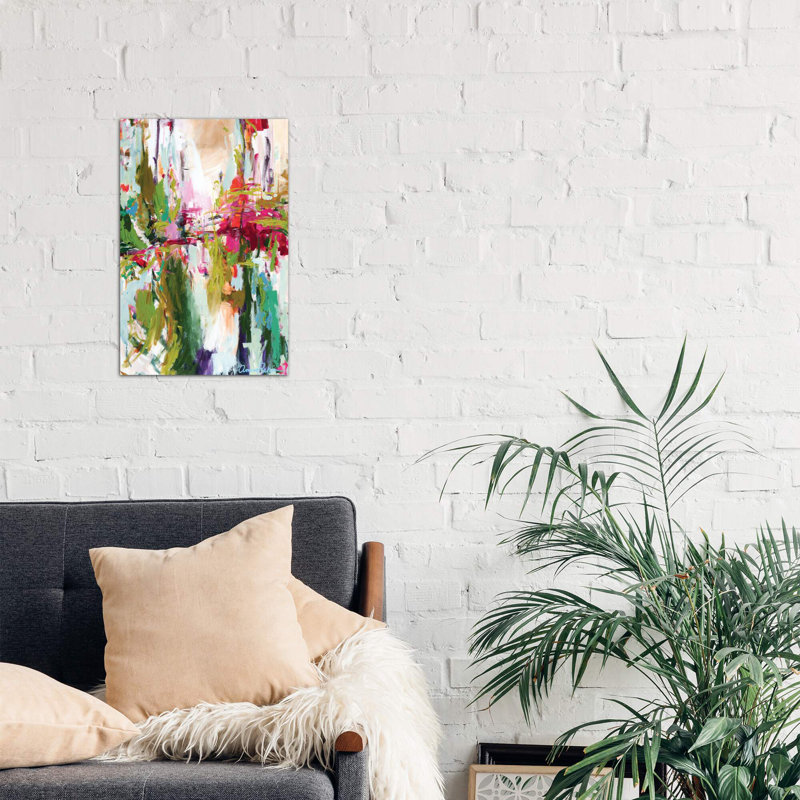 Point Of Attraction by Amira Rahim - Painting on Canvas, 66.04 cm H x 45.72 cm W x 1.91 cm D, No Frame