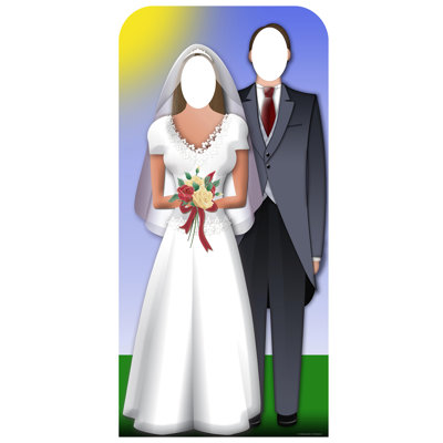 Accroche en carton pour mariage couple