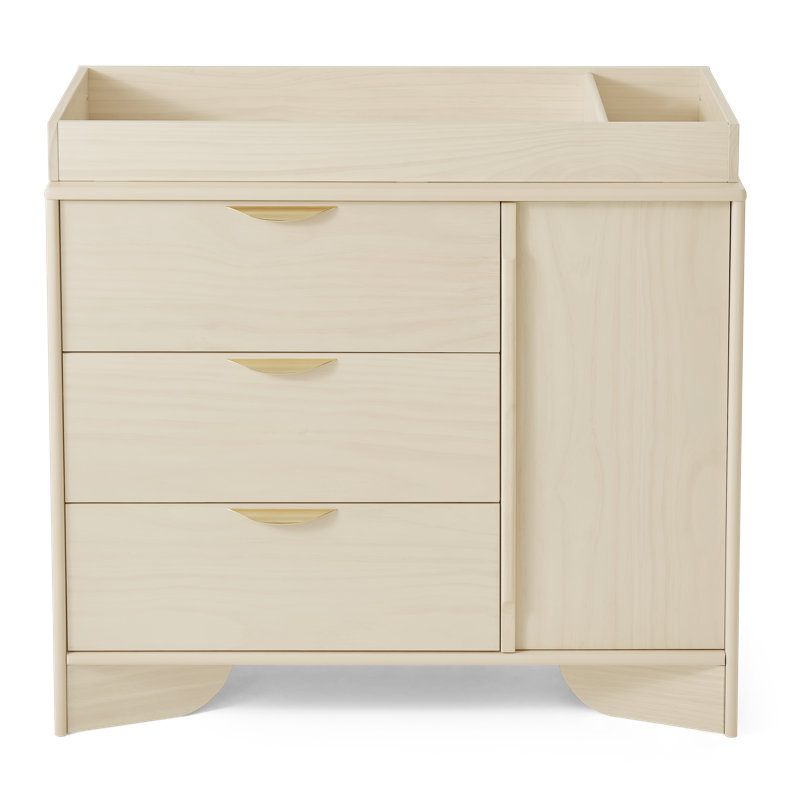 Little Seeds Double Topper, Whitewash Natural