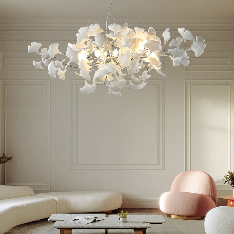 10 - Light Chandelier, Silver