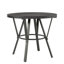 Wooden Round Dining Table with 4 Swivel Wooden Dining Stools Set