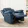 Kahler 37.75" Wide Faux Leather Manual Glider Recliner