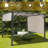 10 pi. L 10 pi. D Pavillon de jardin en acier