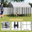 Enclos extérieur pour chien avec toit, 2,44 m x 2,44 m x 1,83 m, en grillage soudé robuste avec verrou anti-évasion