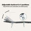 vidaXL Folding Sun Lounger with Canopy Outdoor Daybed Sunbed Steel and Fabric-1465781482