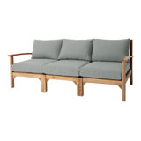 Huntington Teak Outdoor Sofa with Sunbrella Cushions